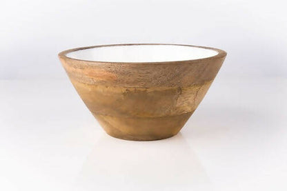 Serving Bowl Wooden White