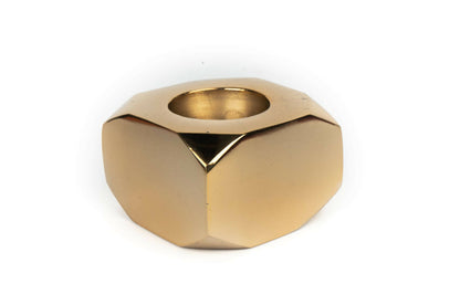 T-Light Holder Solid Gold Square