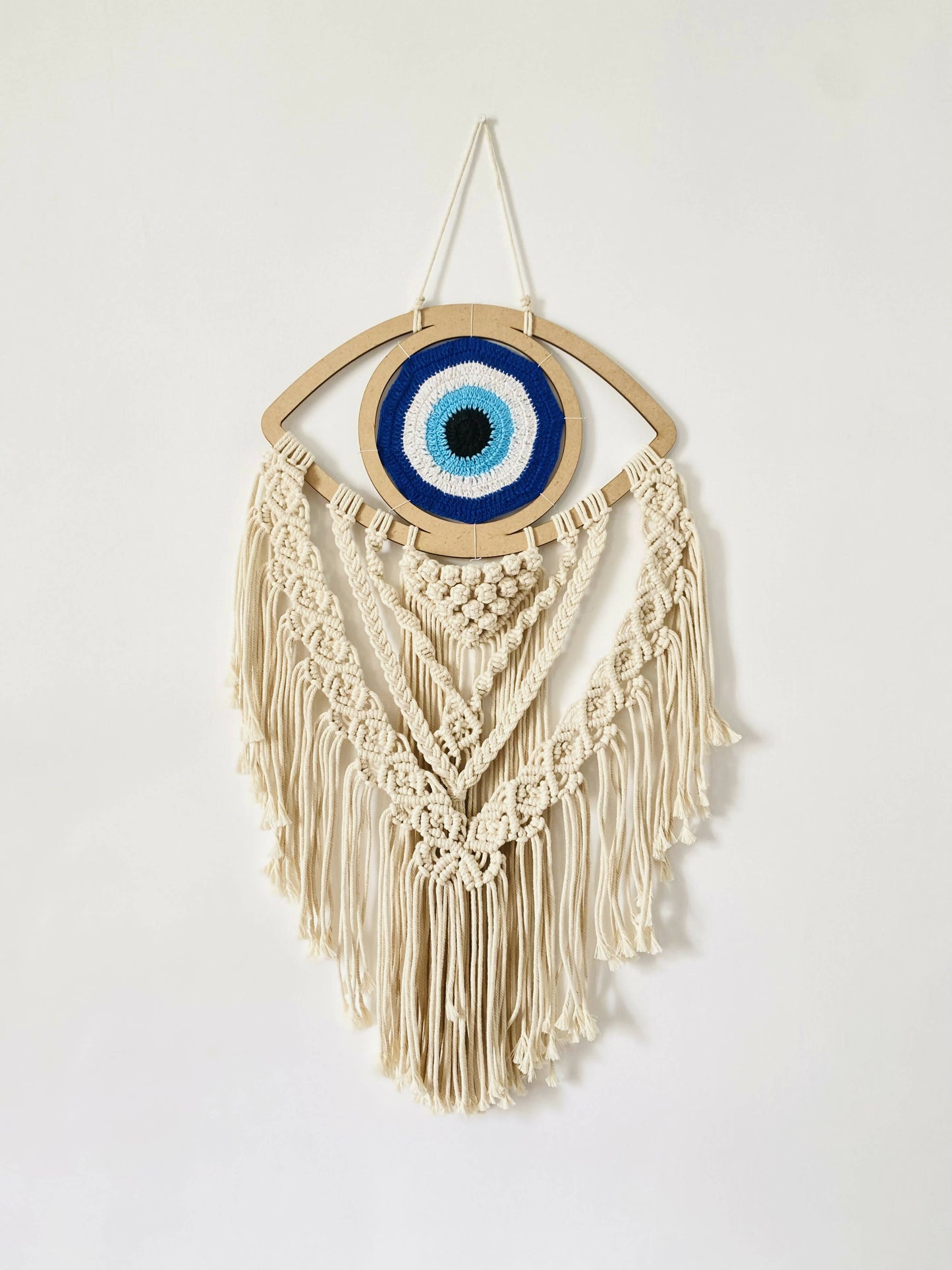 Evil Eye Macrame Wall Hanging