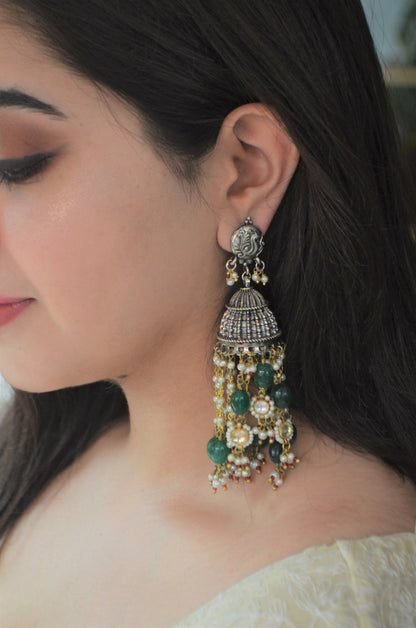 Amalka gharara jhumkas