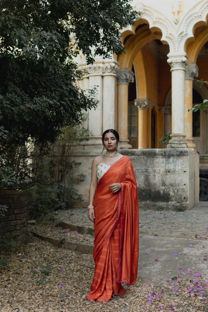 Lily Sequins & Gold Zari Weave Saree