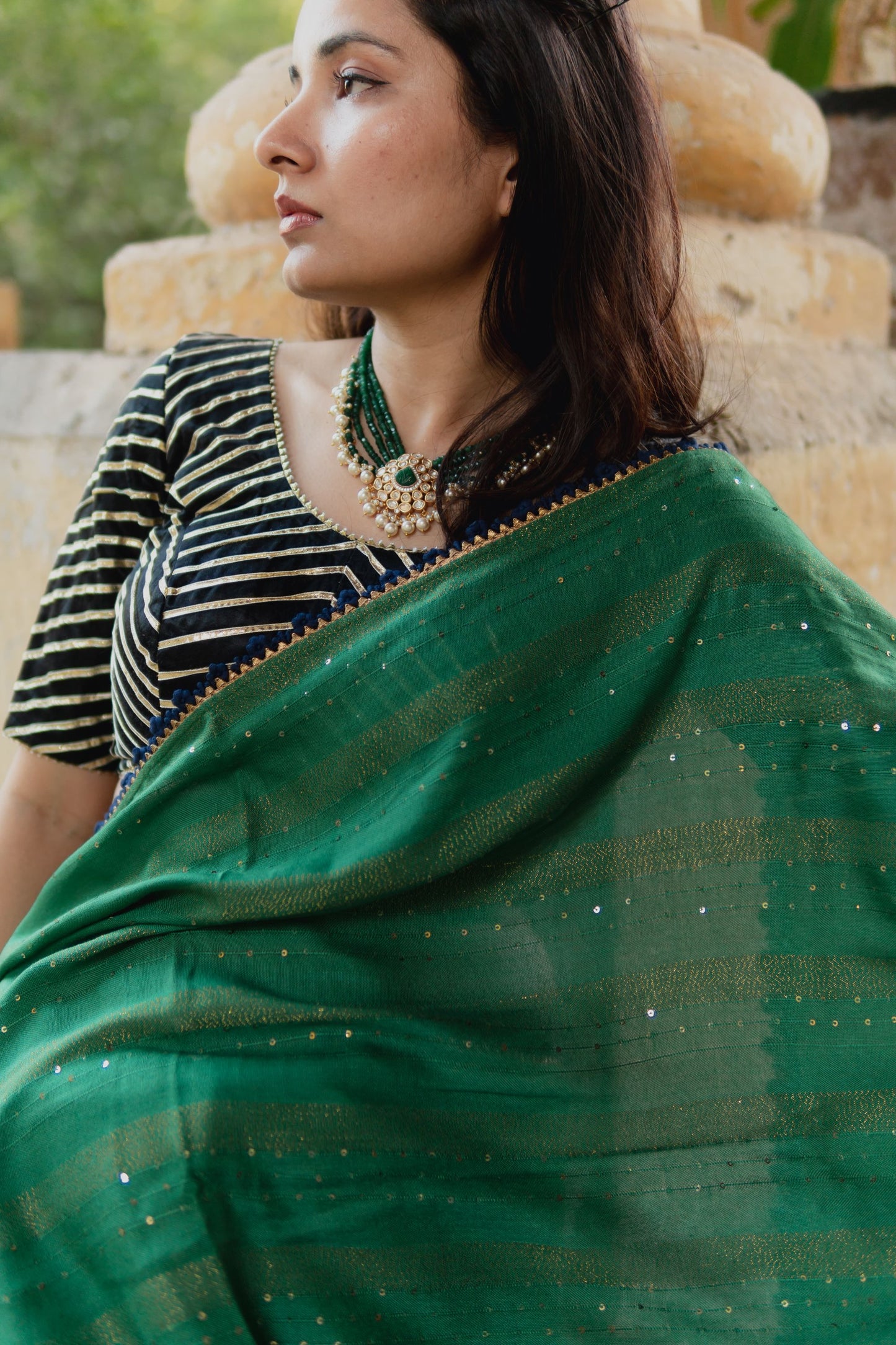 Tulips Zari Weave Saree