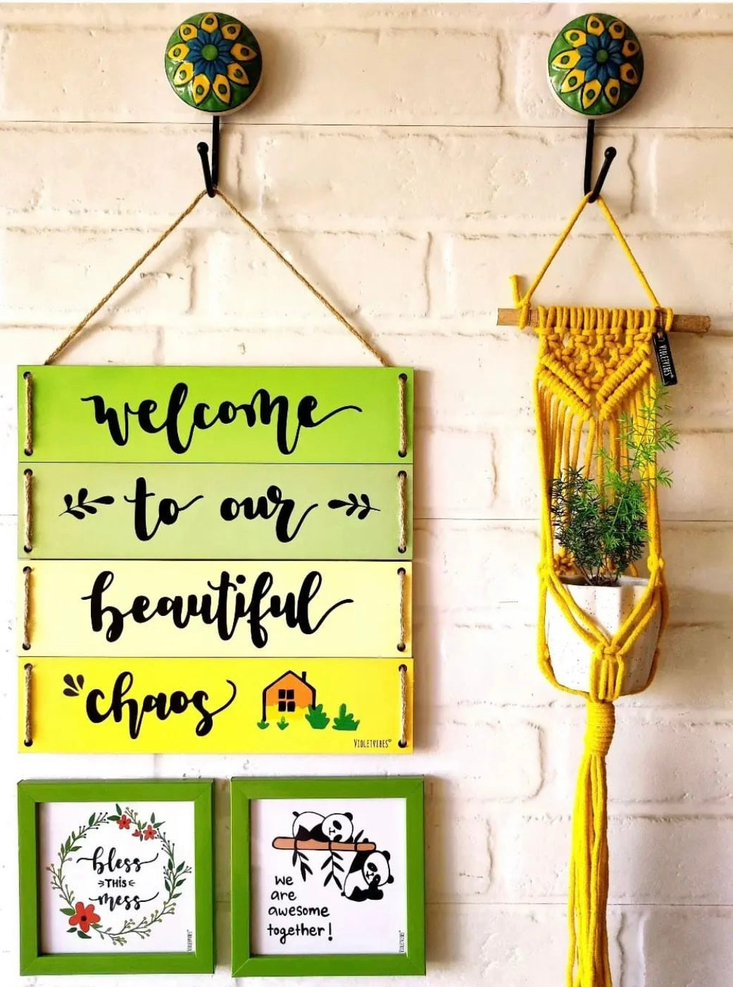 Welcome to our chaos combo | Wall Decor