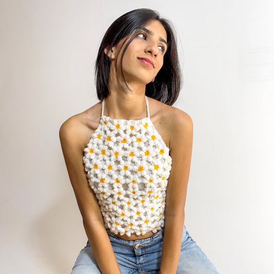 Daisy Halter Neck Top