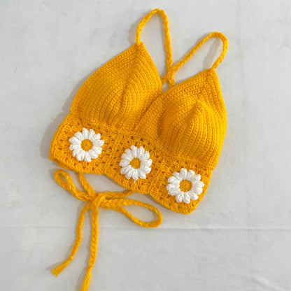 Daisy Crochet Crop Top