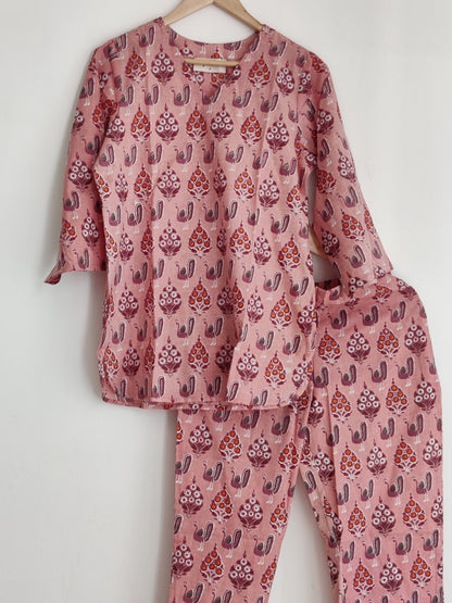 Peachy Peacock PJ Set