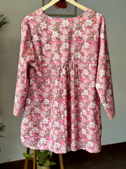 Peony Pink Short Kurti