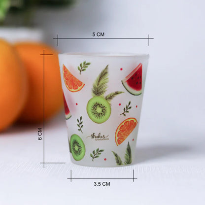 Fruit Fest Frosted Shot Glasses ( Set of 4)