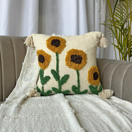 Sunflower Bliss Cushion Cover