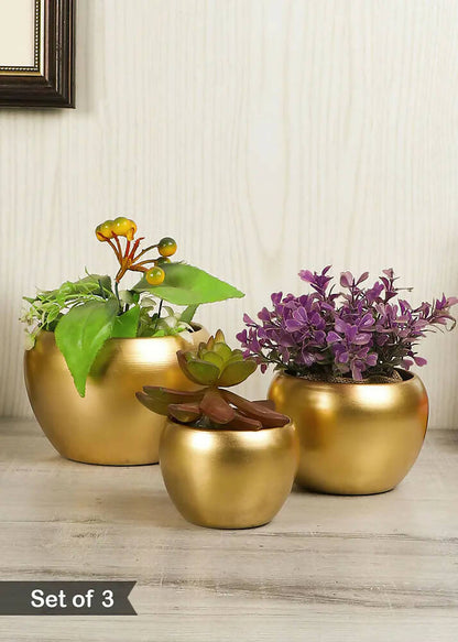 Apple Shape Planters - Set of 3