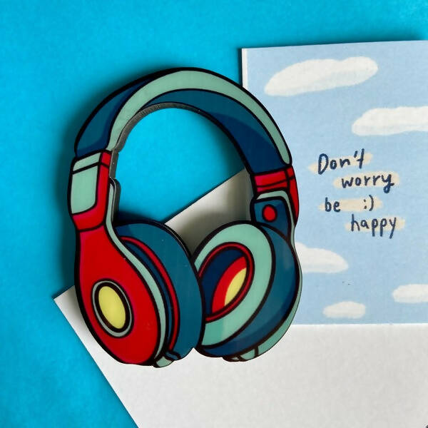 Headphone Fridge Magnet