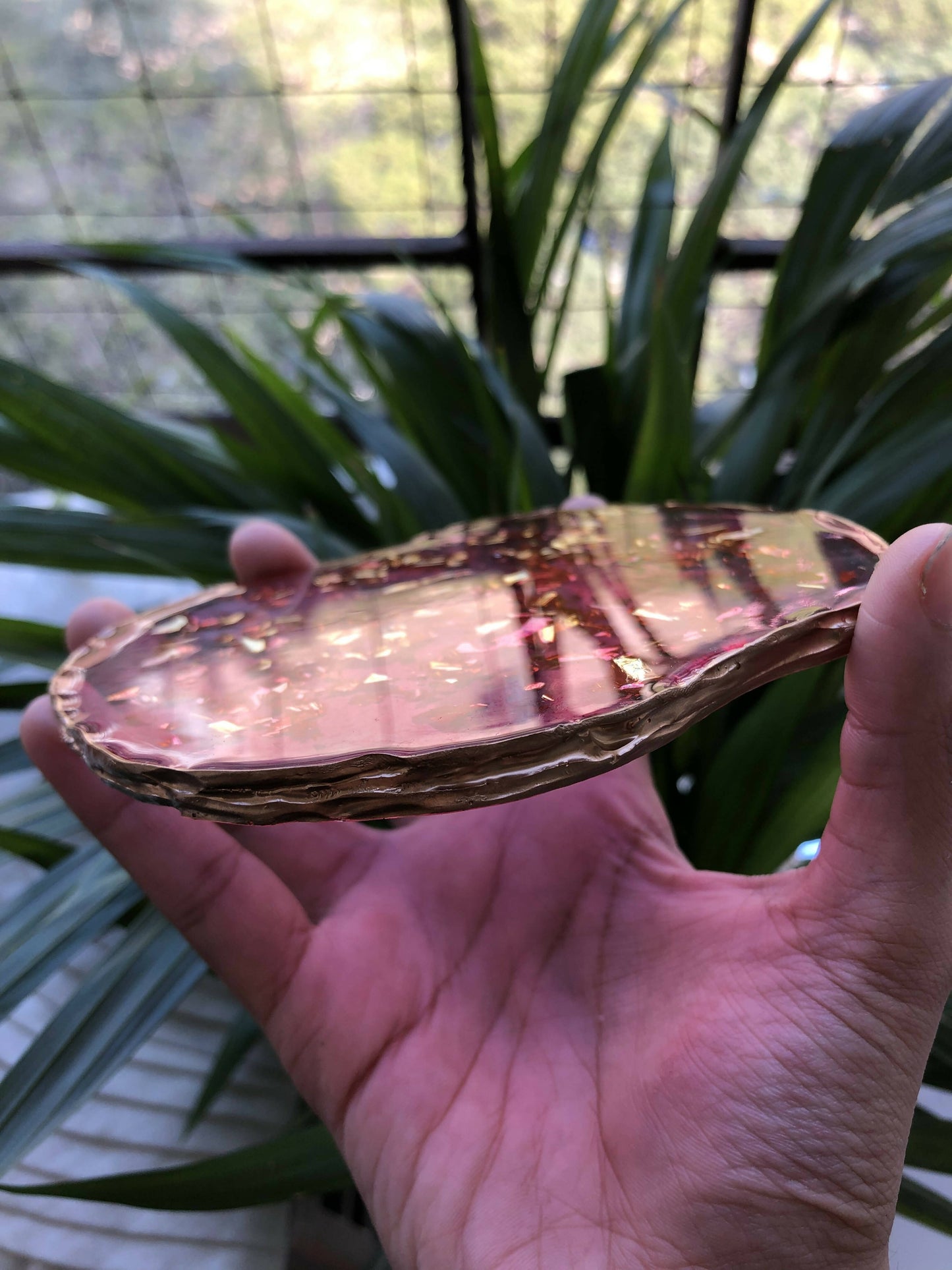 Pink Clear Coaster