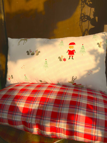 Santa Is Coming Lumbar Pillow