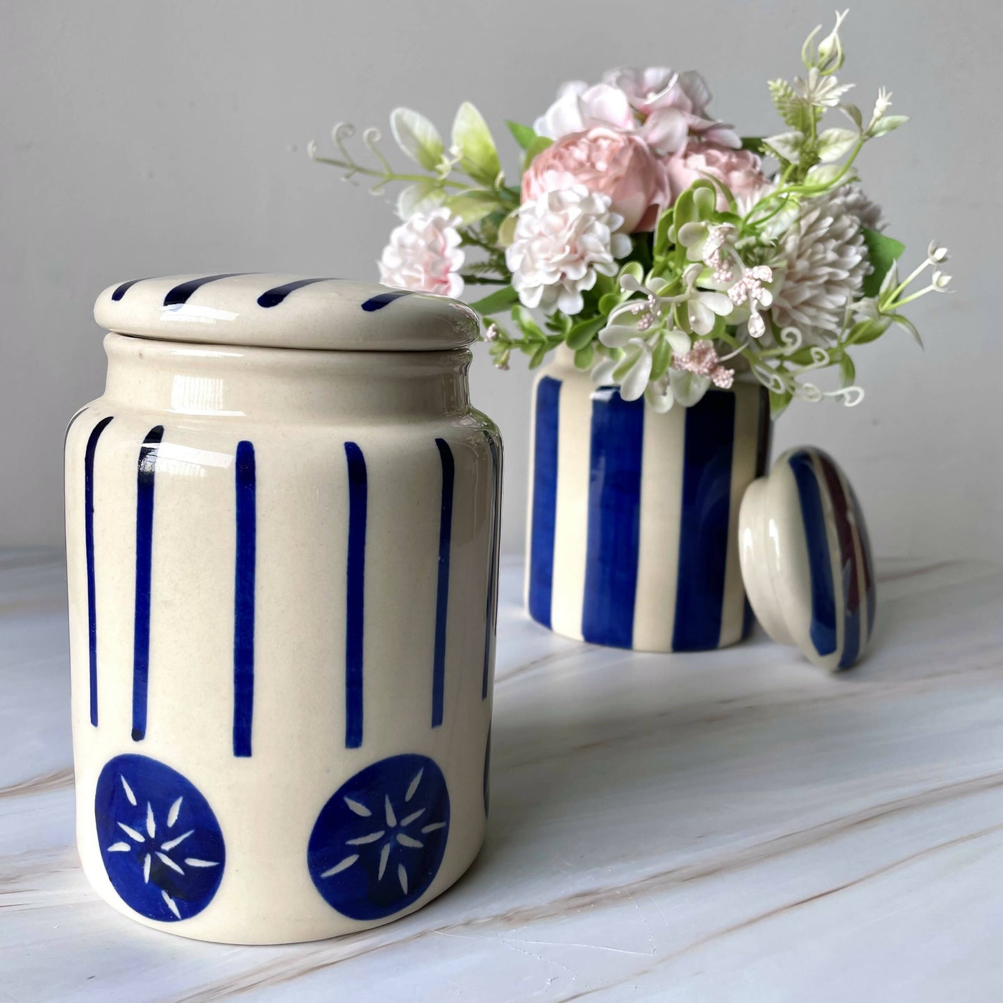 Stripes Jar Set Of 2