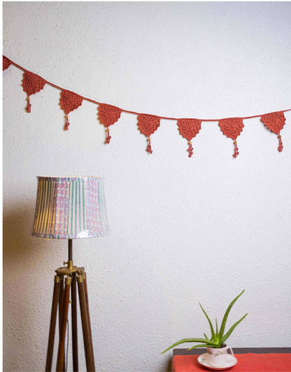 Bird Boho Bunting Rust Red