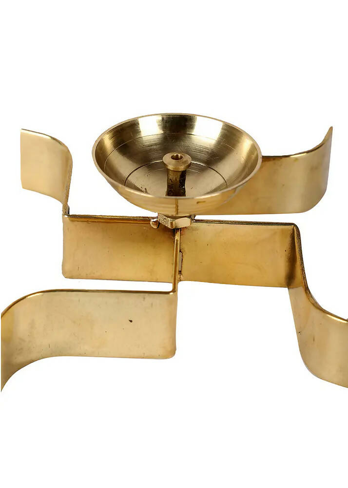 Satiya Sleeping Brass Diya - Set of 2