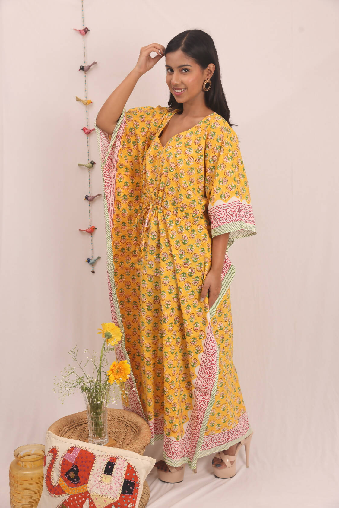 Buoyant Yellow Kaftan