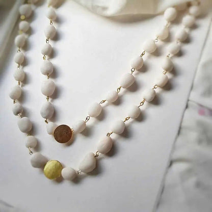 White Tumble Necklace