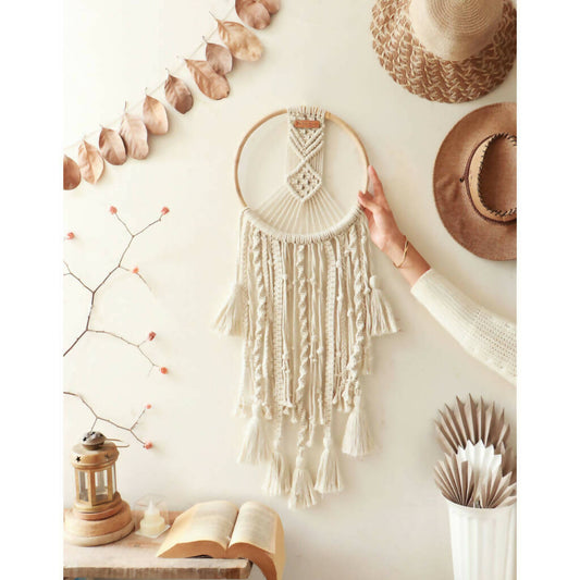 Blissful White Dream Catcher