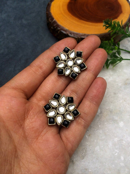 Kundan Mandala Studs