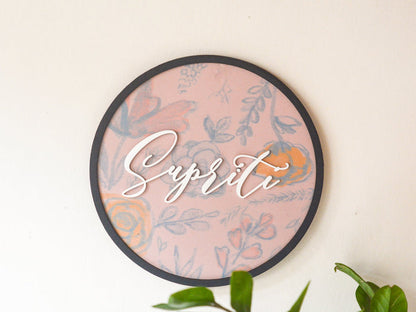 Nameplate - Hoop Circular (Single)