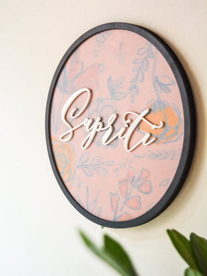 Nameplate - Hoop Circular (Single)