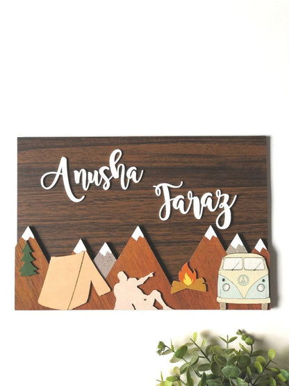 Nameplate - Campfire (Couple)