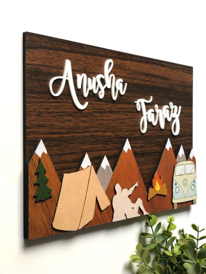 Nameplate - Campfire (Couple)