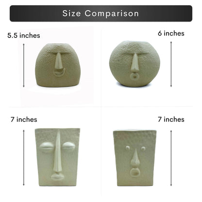 Nordic Face Vases Collection (Set of 4)