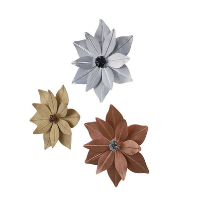 Flower Shape Wall Decor Set of 3