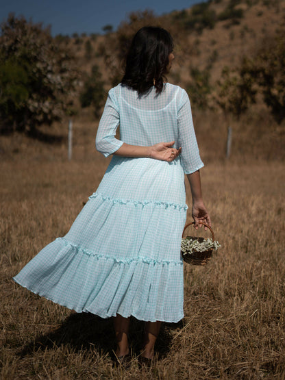 Tropical Blue Dress