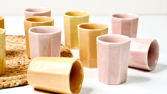 Pastel Ceramic Kulhads - Set of 6