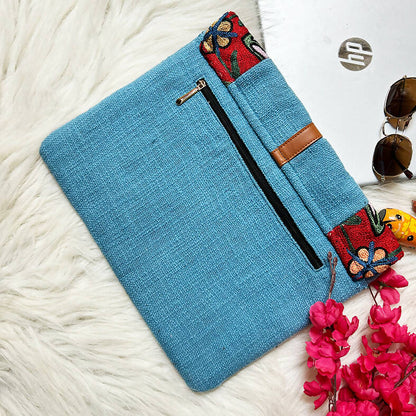 Tulip Teal Blue Laptop Sleeves