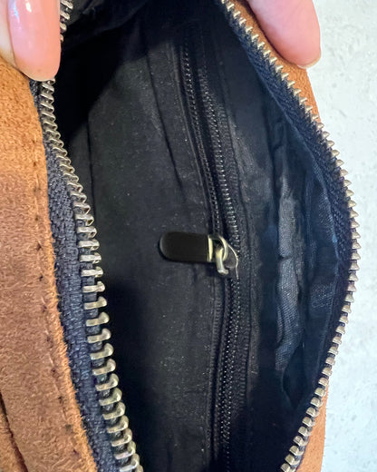 Leafy Vegan Suede Sling/Belt Bag