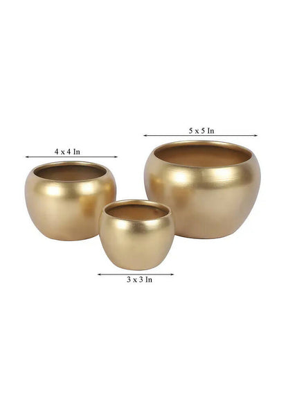 Apple Shape Planters - Set of 3