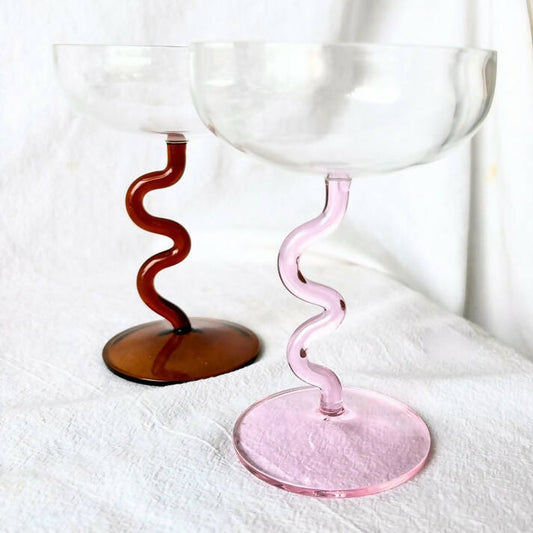 Swirl Cocktail Glasses