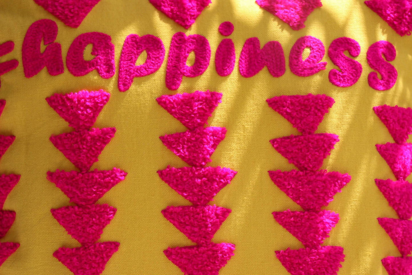 Happiness - Hand Embroidered (Pack of 1)