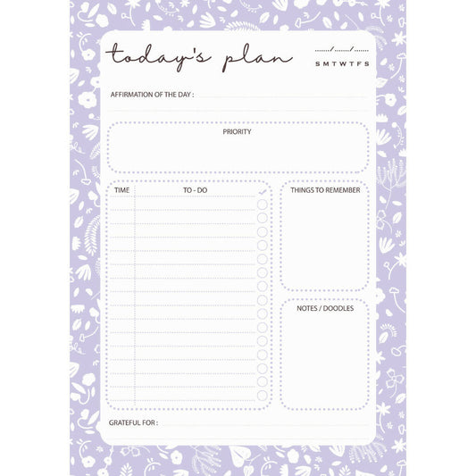 Daily Planner | Purple Petals