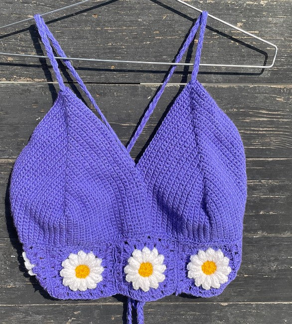 Daisy Crochet Crop Top