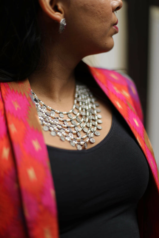 Coin Pearl Layered Necklace