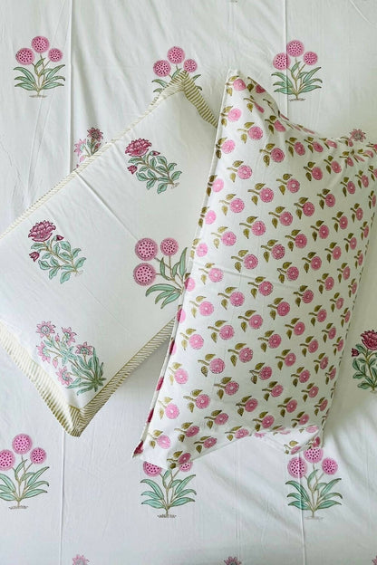 Rosia Hand Block Printed Cotton Bedsheet