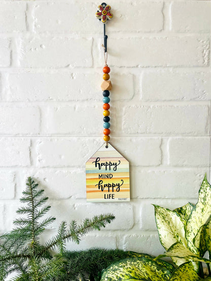 Beaded Hut With Ceramic Hook