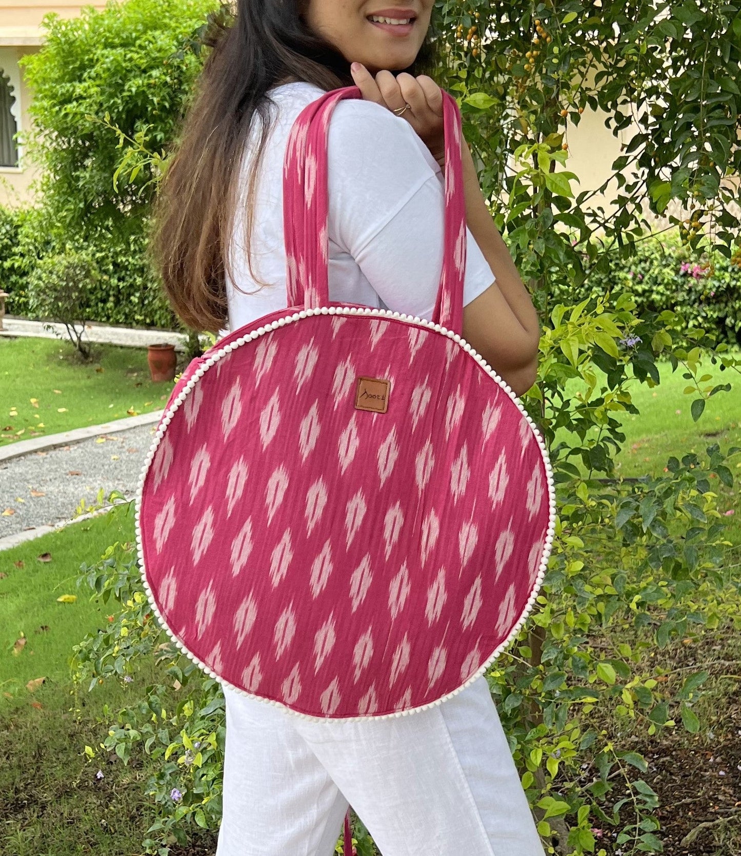 Candy Floss Round Tote Bag