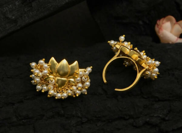 Padmini Gold Plated Brass Ring