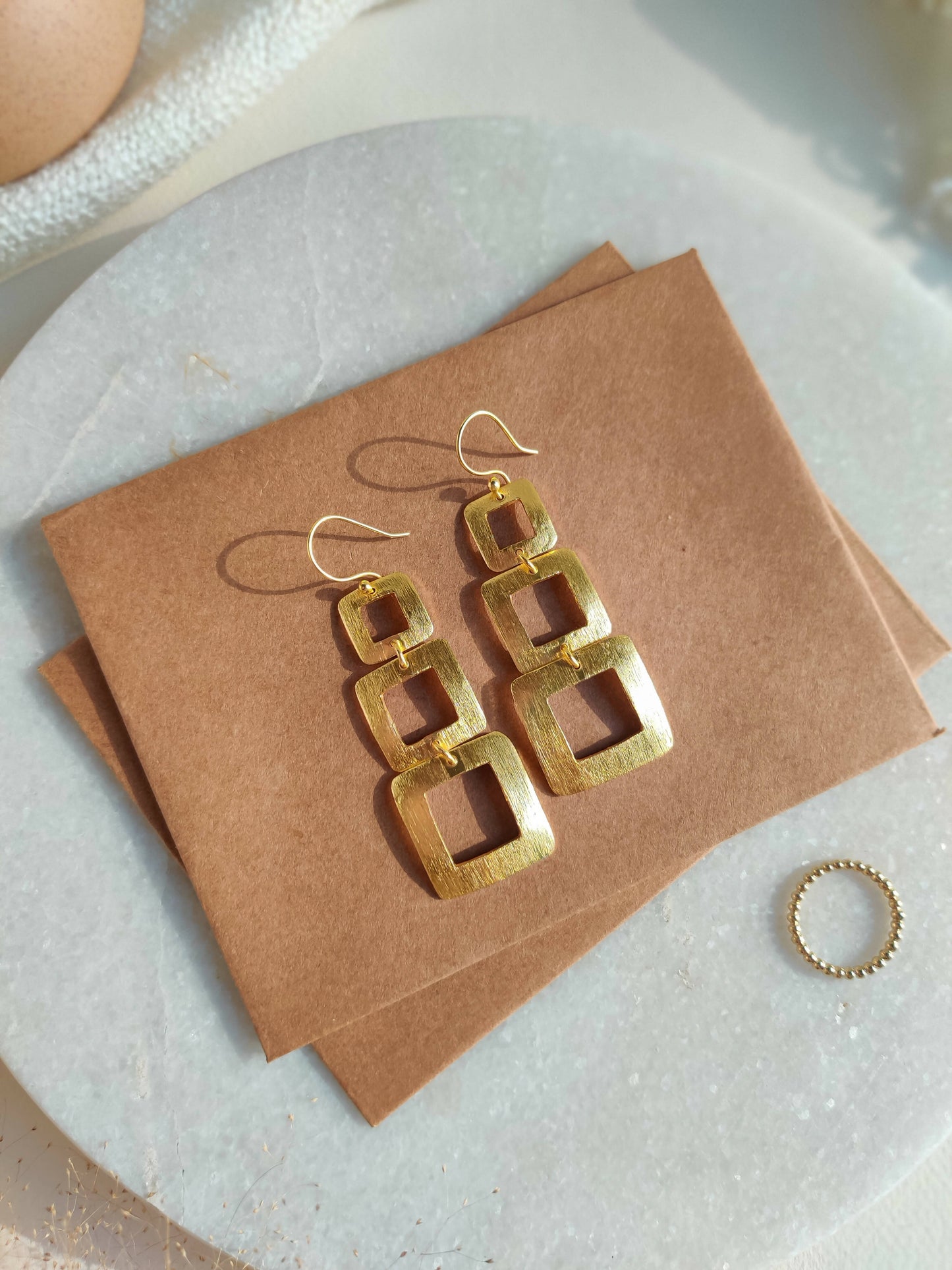 Squared Dangler Earrings