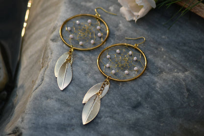 Handcrafted Hoop Earrings With Charms