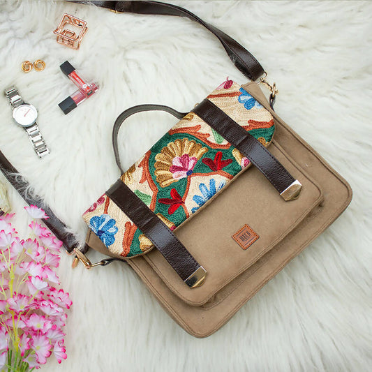 Silica Handembroidery Satchel Bag