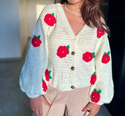 Rose Crochet Sweater