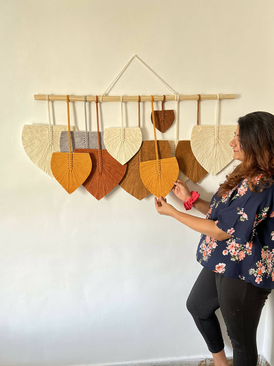 Macrame Feather Wall Hanging