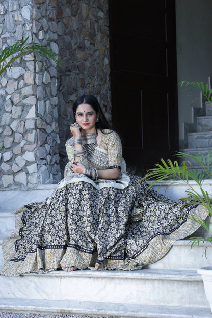 Shambhavi Handblock Lehenga